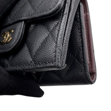 Load image into Gallery viewer, CHANEL Classic Small flap wallet BlackAP0230 Caviar Leather
