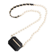 Load image into Gallery viewer, CHANEL DecaCoco RhinestonePearl AirPods Case BlackAB6425 Plastic Faux Pearl Rhinestone
