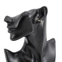 Load image into Gallery viewer, CHANEL COCO logo earrings Gold Metal Faux Pearl
