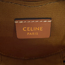 将图像加载到图库查看器中，CELINE Triomphe Heart Shoulder Pouch Tan PVC Leather
