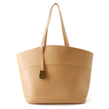 将图像加载到图库查看器中，Ferragamo Charming Tote Light Camel216999 770646 Calf Leather Size XL
