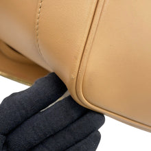 将图像加载到图库查看器中，Ferragamo Charming Tote Light Camel216999 770646 Calf Leather Size XL
