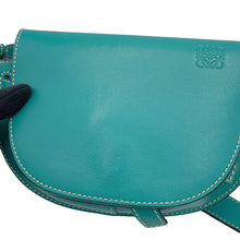 将图像加载到图库查看器中，LOEWE Gate Bumbag Crossbody Bag Green Leather
