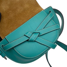 将图像加载到图库查看器中，LOEWE Gate Bumbag Crossbody Bag Green Leather
