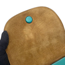 将图像加载到图库查看器中，LOEWE Gate Bumbag Crossbody Bag Green Leather

