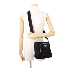 将图像加载到图库查看器中，PRADA 2wayHandbag Black1BG308 Nylon
