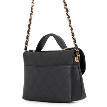 Load image into Gallery viewer, CHANEL Mini Matelasse Top Handle ChainShoulder BlackAS5776 Caviar Leather
