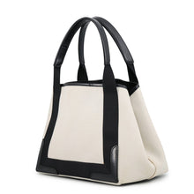 Load image into Gallery viewer, BALENCIAGA Navy Cabas Tote Bag Natural/Black339933 Canvas Size S
