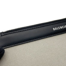 Load image into Gallery viewer, BALENCIAGA Navy Cabas Tote Bag Natural/Black339933 Canvas Size S
