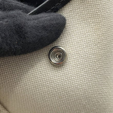 Load image into Gallery viewer, BALENCIAGA Navy Cabas Tote Bag Natural/Black339933 Canvas Size S
