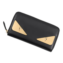 Load image into Gallery viewer, FENDI Bugs Zip Around Long Wallet Cloth Black7M0210 Leather
