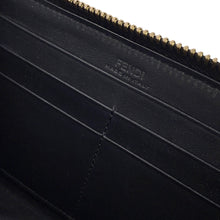 Load image into Gallery viewer, FENDI Bugs Zip Around Long Wallet Cloth Black7M0210 Leather
