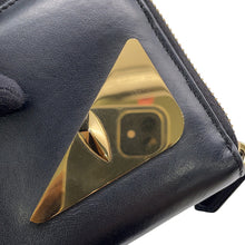 Load image into Gallery viewer, FENDI Bugs Zip Around Long Wallet Cloth Black7M0210 Leather
