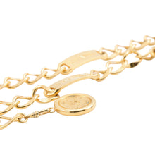 Load image into Gallery viewer, CHANEL Coin motif with logo chain belt Gold Gold Plated
