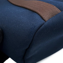 将图像加载到图库查看器中，HERMES Sucked Pansage Groom Navy/Feu Toile Chevrons Canvas
