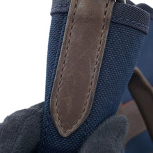 将图像加载到图库查看器中，HERMES Sucked Pansage Groom Navy/Feu Toile Chevrons Canvas
