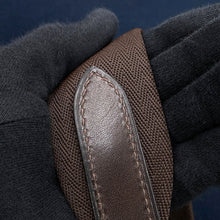 将图像加载到图库查看器中，HERMES Sucked Pansage Groom Navy/Feu Toile Chevrons Canvas
