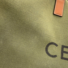 Load image into Gallery viewer, CELINE Logo Travel Bag Khaki/Brown Canvas Leather
