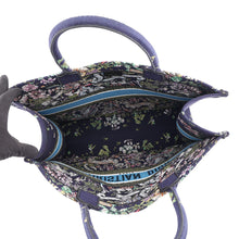 Load image into Gallery viewer, Dior D Constellation Book Tote Navy/Multicolor Canvas Size Large

