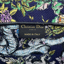 Load image into Gallery viewer, Dior D Constellation Book Tote Navy/Multicolor Canvas Size Large
