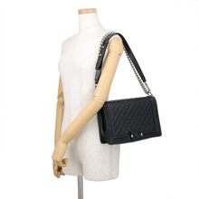 Load image into Gallery viewer, CHANEL Boy Chanel ChainShoulder Bag BlackA92193 Patent Leather Leather Size Large
