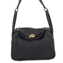 Load image into Gallery viewer, HERMES Lindy Black Taurillon Clemence Size 26
