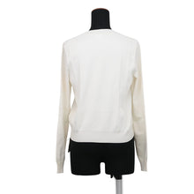Load image into Gallery viewer, HERMES long sleeve knit Size 36 Ivory Silk54% Rayon32% Cotton7% Nylon5% Polyurethane2%
