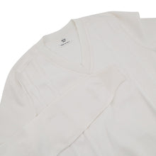 Load image into Gallery viewer, HERMES long sleeve knit Size 36 Ivory Silk54% Rayon32% Cotton7% Nylon5% Polyurethane2%

