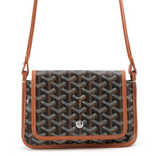 Load image into Gallery viewer, GOYARD plume pouch wallet Black/TanPLUMETPMLTY01CL03P PVC Leather
