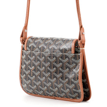 Load image into Gallery viewer, GOYARD plume pouch wallet Black/TanPLUMETPMLTY01CL03P PVC Leather
