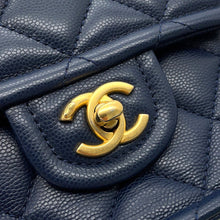 Load image into Gallery viewer, CHANEL Matelasse ChainShoulder NavyAS4406 Caviar Leather Size Mini
