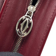 Load image into Gallery viewer, CARTIER Cabochon One-Shoulder Bag Bordeaux Leather
