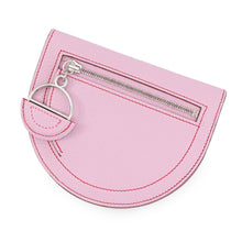 Load image into Gallery viewer, HERMES In the Loop Compact Mauve Sylvestre/Rouge Coeur Chevre Myzore Goatskin
