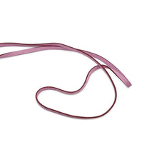 Load image into Gallery viewer, HERMES Clochette Long Necklace Lucky Daisy Mauve Sylvestre/Cuivre/White Swift Leather Metal
