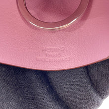 Load image into Gallery viewer, HERMES Clochette Long Necklace Lucky Daisy Mauve Sylvestre/Cuivre/White Swift Leather Metal
