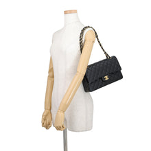 Load image into Gallery viewer, CHANEL Matelasse W Flap ChainShoulder Bag BlackA01112 Lambskin Size 25
