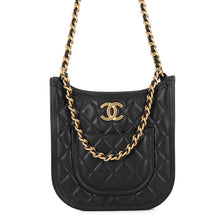 Load image into Gallery viewer, CHANEL Matelasse Hobo Chain Shoulder Bag BlackAS4532 Lambskin
