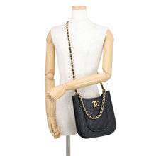 Load image into Gallery viewer, CHANEL Matelasse Hobo Chain Shoulder Bag BlackAS4532 Lambskin
