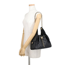 将图像加载到图库查看器中，CHANEL CHANEL25 ChainShoulder Bag BlackAS5293 Caviar Leather Size Small
