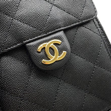 将图像加载到图库查看器中，CHANEL CHANEL25 ChainShoulder Bag BlackAS5293 Caviar Leather Size Small
