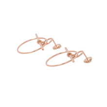 将图像加载到图库查看器中，HERMES Echappee Loop Earrings Size PM 18K Pink Gold
