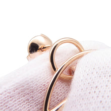 将图像加载到图库查看器中，HERMES Echappee Loop Earrings Size PM 18K Pink Gold
