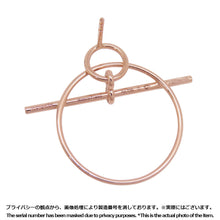 将图像加载到图库查看器中，HERMES Echappee Loop Earrings Size PM 18K Pink Gold
