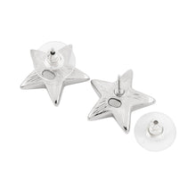 Load image into Gallery viewer, CHANEL CC Logo Star Earrings WhiteABH462 Metal
