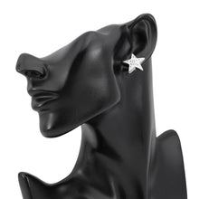 Load image into Gallery viewer, CHANEL CC Logo Star Earrings WhiteABH462 Metal
