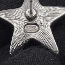Load image into Gallery viewer, CHANEL CC Logo Star Earrings WhiteABH462 Metal
