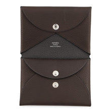 将图像加载到图库查看器中，HERMES Calvi Duo Barenia Leather Barenia Leather Fauve
