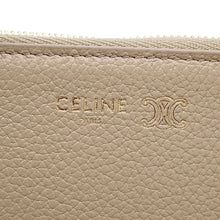 Load image into Gallery viewer, CELINE Long card holder with zipper Safari / CitrusL10082O54.03TU Leather

