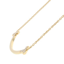 Load image into Gallery viewer, TIFFANY&amp;Co. T Smile Necklace Size Medium74957250 18K Yellow Gold
