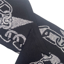 Load image into Gallery viewer, HERMES Twilly Boucle BOUCLES ET MAILLONS Black/White Silk100%
